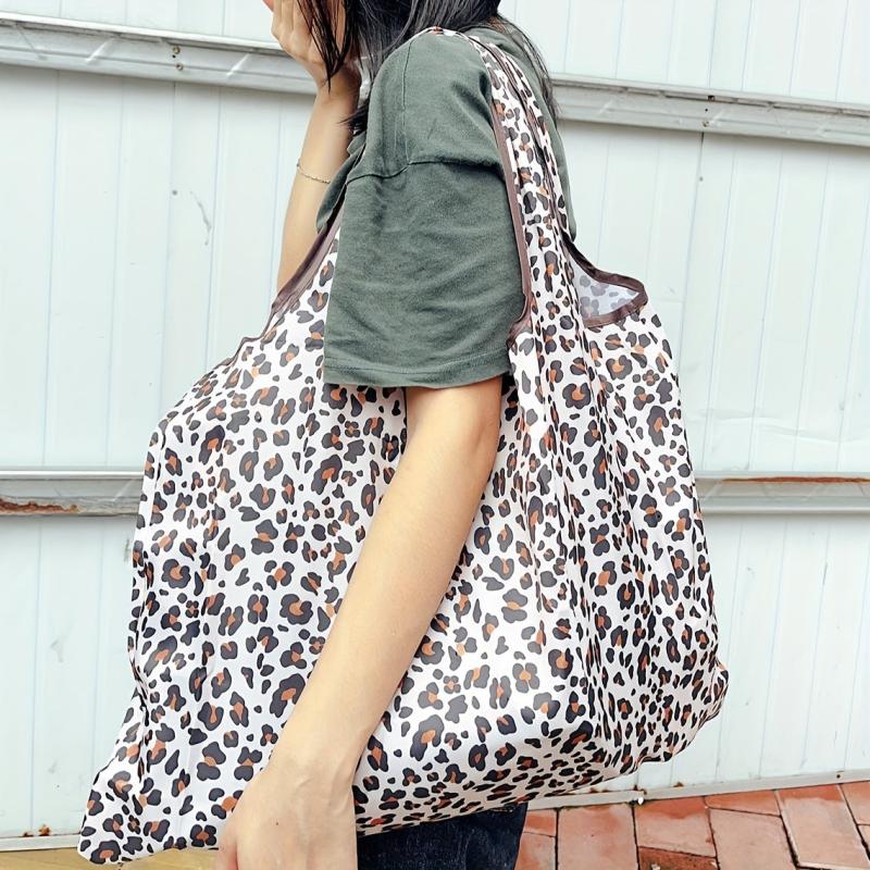 Foldable Reusable Bag Large Capacity Shopper Bag All Over Pattern Bag