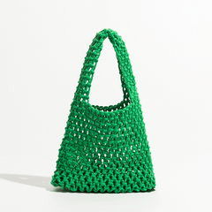 Minimalist Crochet Handbag with Insert Pouch