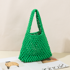Minimalist Crochet Handbag with Insert Pouch