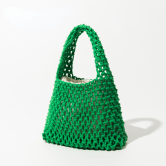 Minimalist Crochet Handbag with Insert Pouch