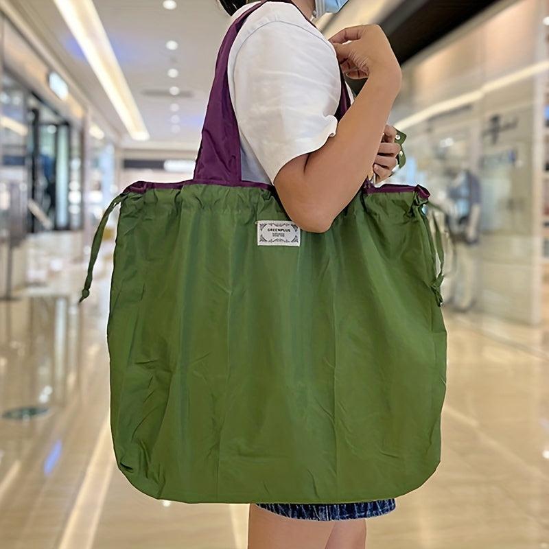 Foldable Shopping Bag Reusable Washable Grocery Bag Women Travel Tote