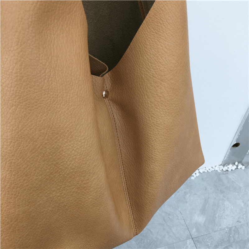Large Capacity Shoulder Bag Soft Tote Bag Casual Shopping Bag