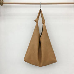 Large Capacity Shoulder Bag Soft Tote Bag Casual Shopping Bag