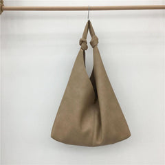 Large Capacity Shoulder Bag Soft Tote Bag Casual Shopping Bag