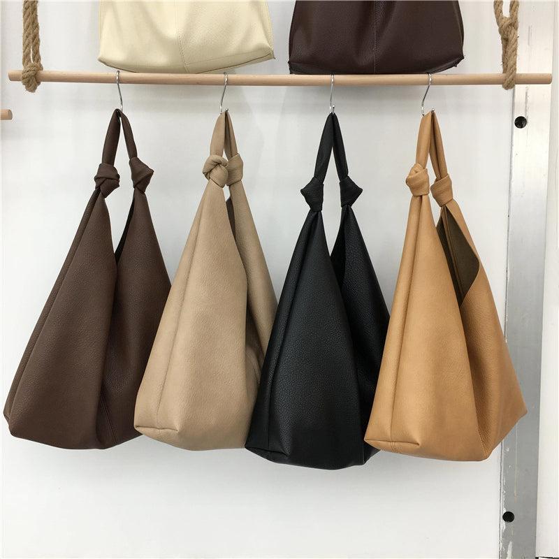 Large Capacity Shoulder Bag Soft Tote Bag Casual Shopping Bag