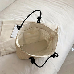 Boho Style Straw Bag Large Capacity Handbag