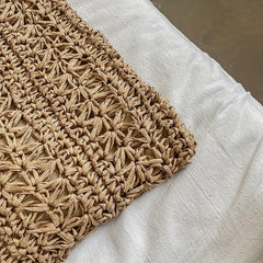Minimalist Straw Shoulder Bag Summer Handbag Tote Bag For Travel