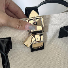 Crocodile Embossed Satchel Tote Handbag