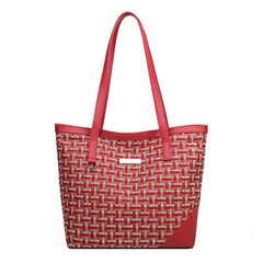 Large Capacity Satchel Tote Bag Nylon Lightweight Shoulder Shopping Bag