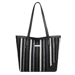 Large Capacity Satchel Tote Bag Nylon Lightweight Shoulder Shopping Bag