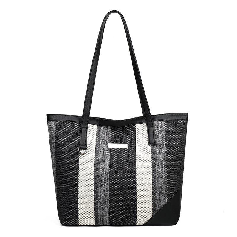 Large Capacity Satchel Tote Bag Nylon Lightweight Shoulder Shopping Bag