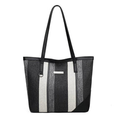 Large Capacity Satchel Tote Bag Nylon Lightweight Shoulder Shopping Bag