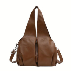 Large Capacity Tote Bag PU Leather Shoulder Bag Women's Handbag Purse