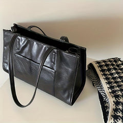 Vintage Tote Bag Large Capacity Briefcase Handbag
