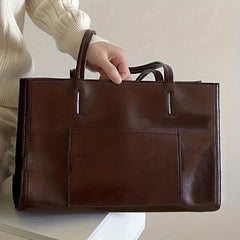 Vintage Tote Bag Large Capacity Briefcase Handbag