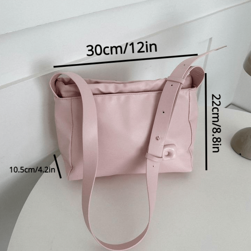 Minimalist Solid Square Bag Large Capacity Crossbody Bag