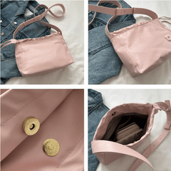 Minimalist Solid Square Bag Large Capacity Crossbody Bag