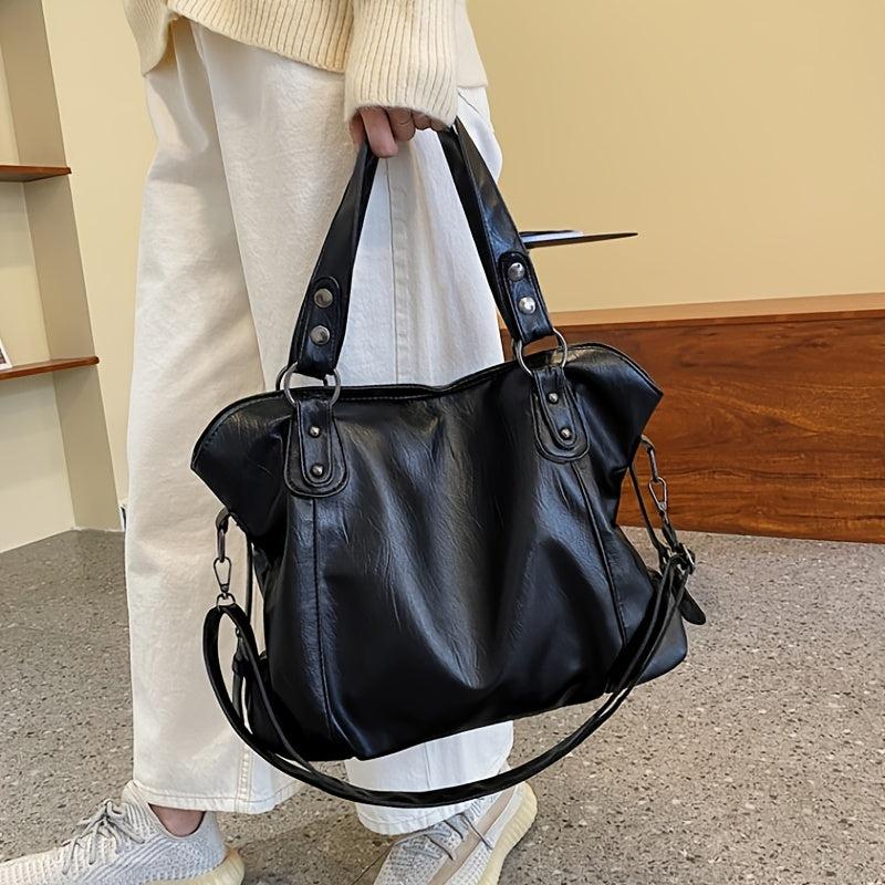 Vintage Tote Shoulder Bag Large Capacity Travel Bag