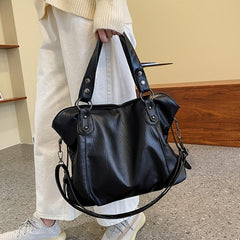 Vintage Tote Shoulder Bag Large Capacity Travel Bag
