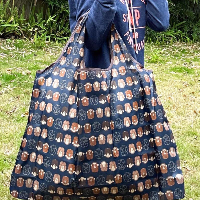 Cartoon Monkey Print Shoulder Bag Lightweight Shopper Bag