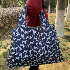 Dogs Print Bag Large Capacity Lightweight Shoulder Bag
