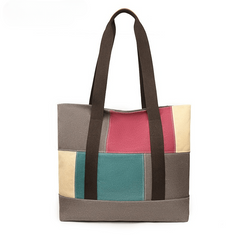 Casual Canvas Shoulder Bag Large Capacity Tote for Women