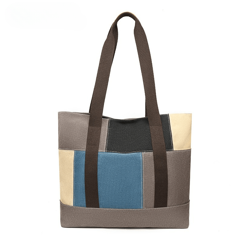 Casual Canvas Shoulder Bag Large Capacity Tote for Women