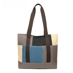 Casual Canvas Shoulder Bag Large Capacity Tote for Women