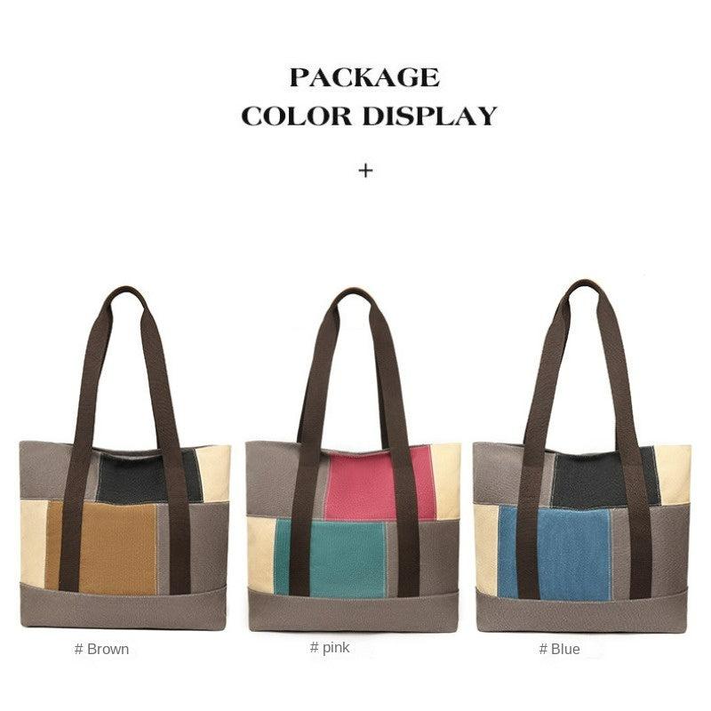 Casual Canvas Shoulder Bag Large Capacity Tote for Women