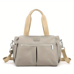 Casual Sports Shoulder Bag Solid Crossbody Bag Versatile Zipper Bag