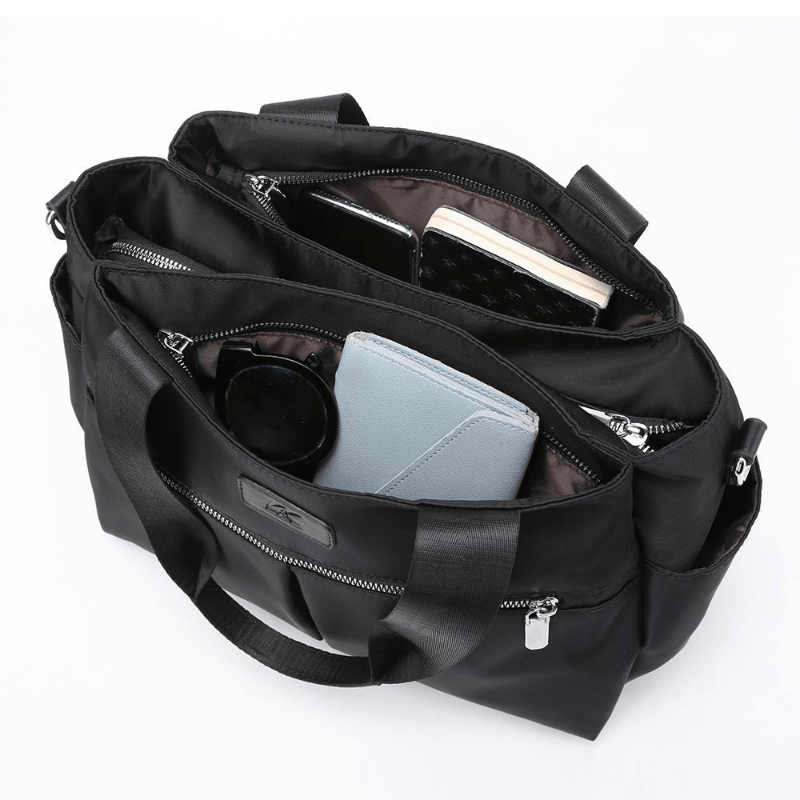 Casual Sports Shoulder Bag Solid Crossbody Bag Versatile Zipper Bag