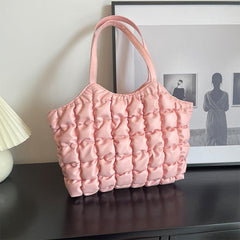 Cloud Quilted Hobo Bag Top Handle Satchel Tote Women's Handbag