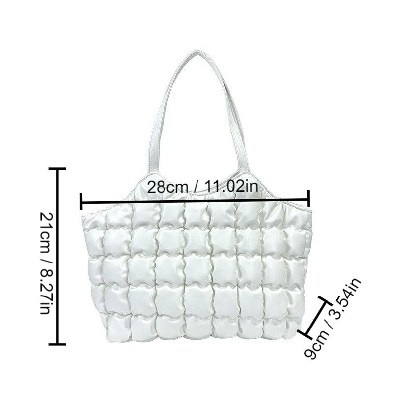Cloud Quilted Hobo Bag Top Handle Satchel Tote Women's Handbag
