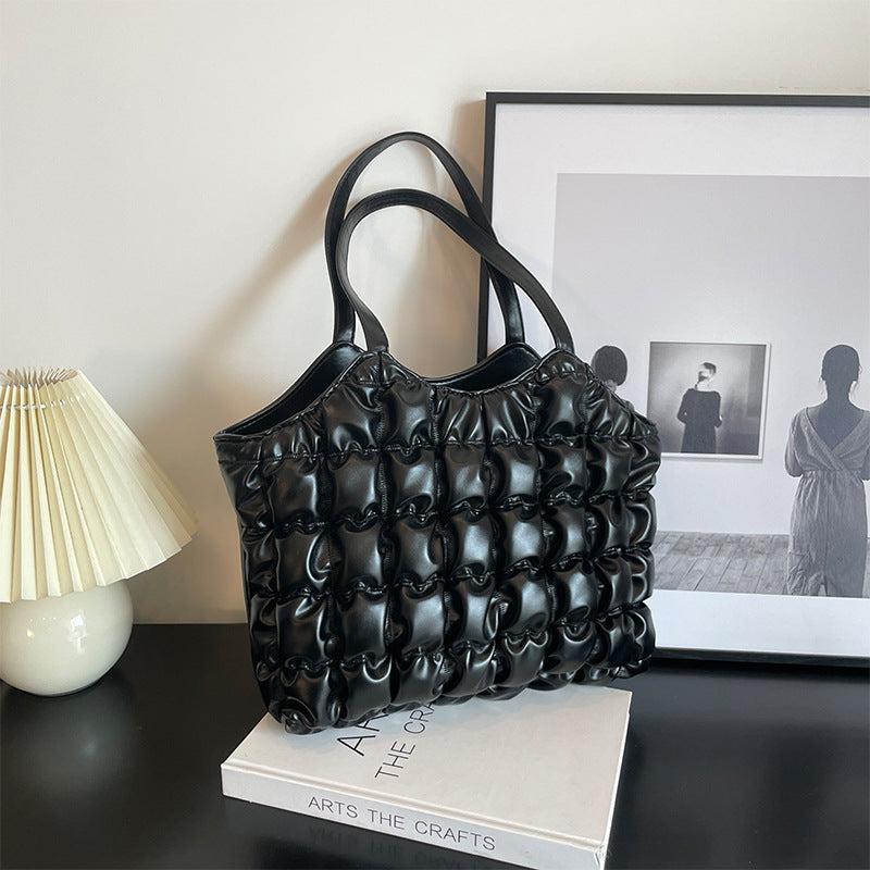 Cloud Quilted Hobo Bag Top Handle Satchel Tote Women's Handbag