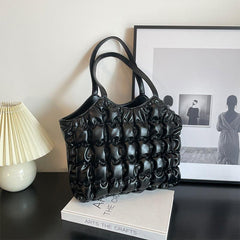 Cloud Quilted Hobo Bag Top Handle Satchel Tote Women's Handbag