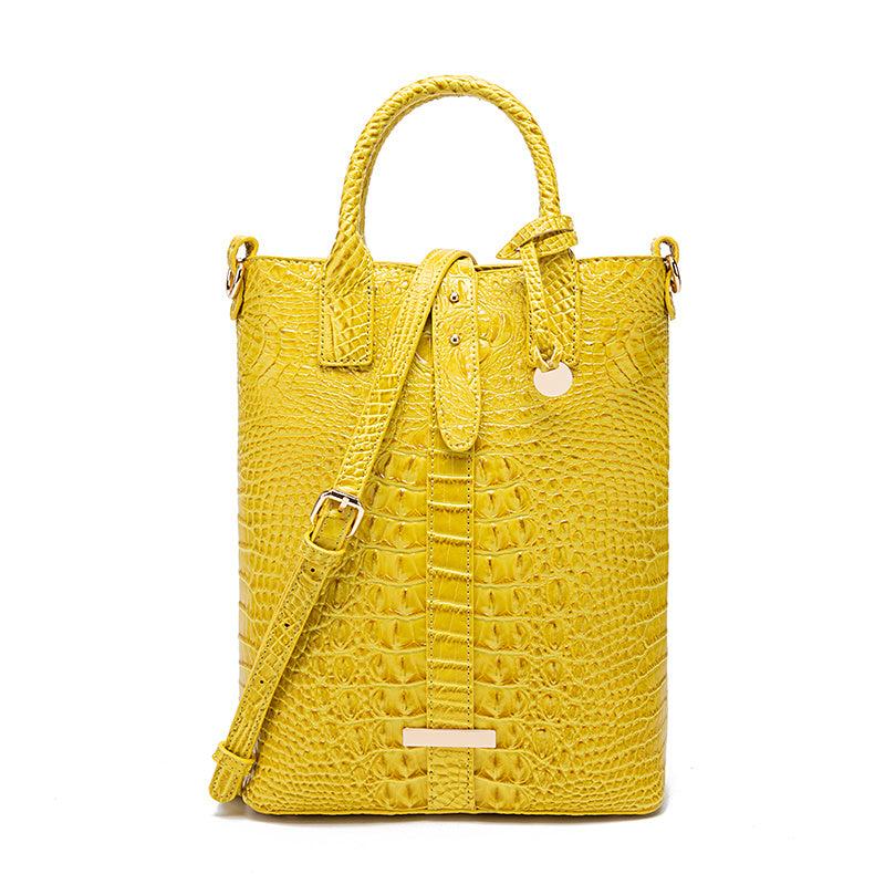 Crocodile Pattern Tote Bag Classic Office Work Handbag