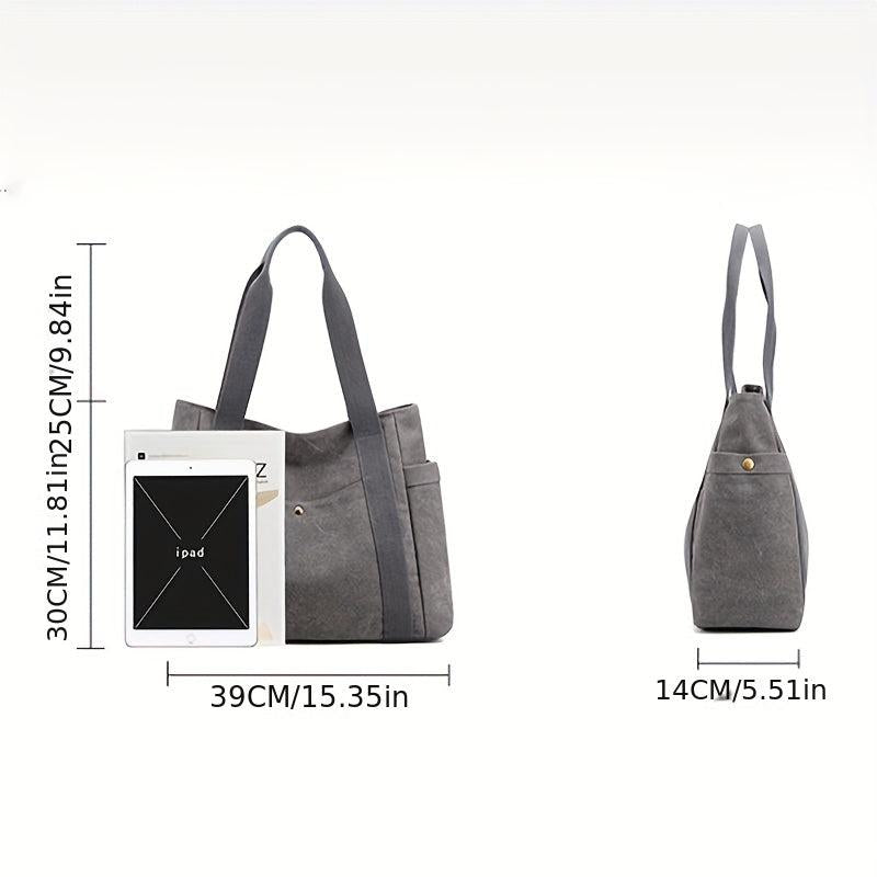 Large Canvas Tote Bag Lightweight Shoulder Bag