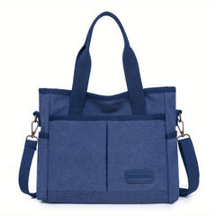 Small Crossbody Tote Bag Canvas Lightweight Messenger Bag