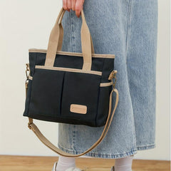 Small Crossbody Tote Bag Canvas Lightweight Messenger Bag