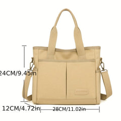 Small Crossbody Tote Bag Canvas Lightweight Messenger Bag