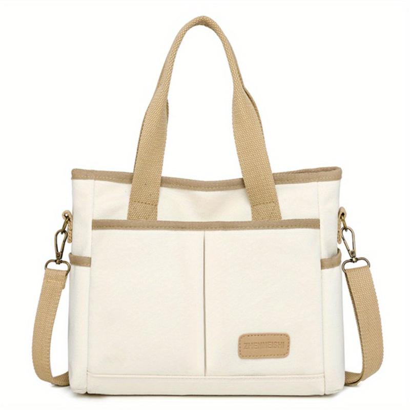 Small Crossbody Tote Bag Canvas Lightweight Messenger Bag