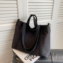 Large Capacity Nylon Tote Bag Lightweight Portable Shoulder Bag