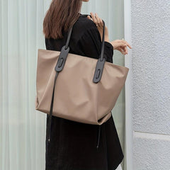Large Nylon Tote Bag for Commuter & School & Travel