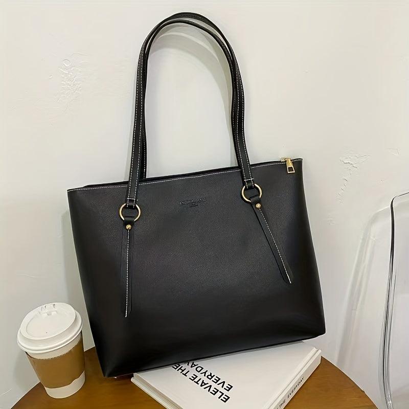 Large Capacity Minimalist Tote Bag Classic Handbag For Work