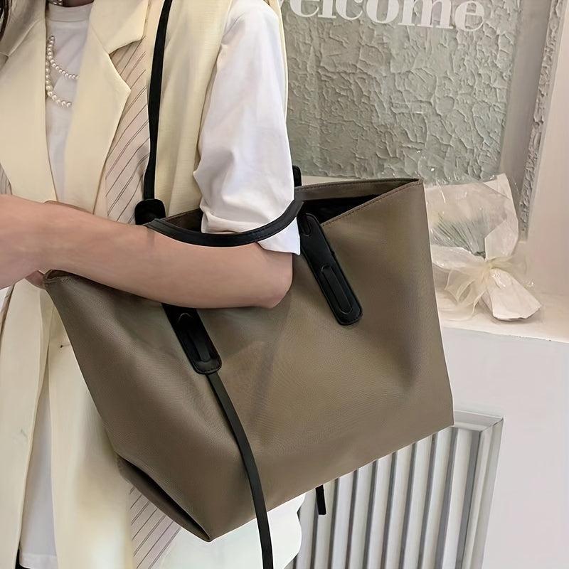 Large Capacity Oxford Cloth Tote Bag for Travel & School