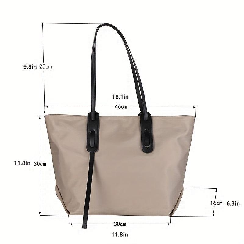 Large Capacity Oxford Cloth Tote Bag for Travel & School