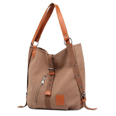 Retro Canvas Tote Bag Lightweight Large Capacity Shoulder Bag