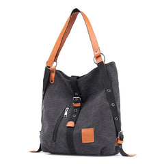 Retro Canvas Tote Bag Lightweight Large Capacity Shoulder Bag