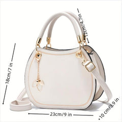 Versatile PU Leather Tote Bag for Women Shoulder & Crossbody Bag