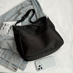 Minimalist Crossbody Bag Large Capacity Solid Color Shoulder Bag